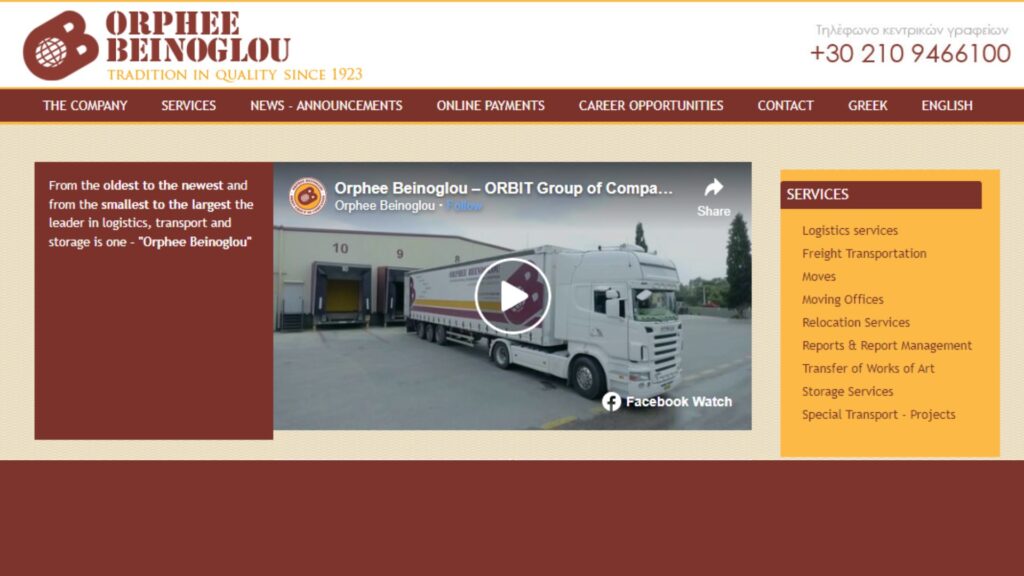 Orphée Beinoglou Logistique