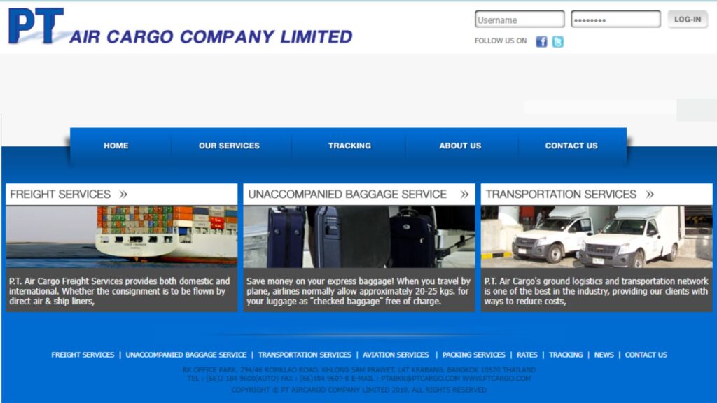 PT Air Cargo Company Limitada
