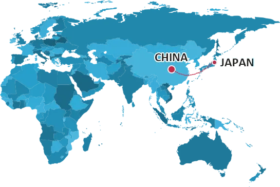 从中国运送到日本 从中国运送到日本