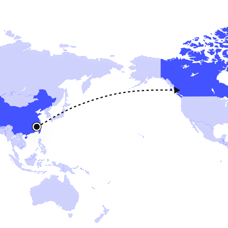 Envíos desde China a Canadá Envíos desde China a Canadá